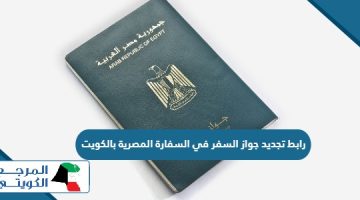 رابط تجديد جواز السفر في السفارة المصرية بالكويت