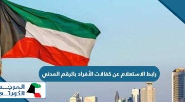 رابط الاستعلام عن الكفالات بالرقم المدني الكويت sahel.paci.gov.kw